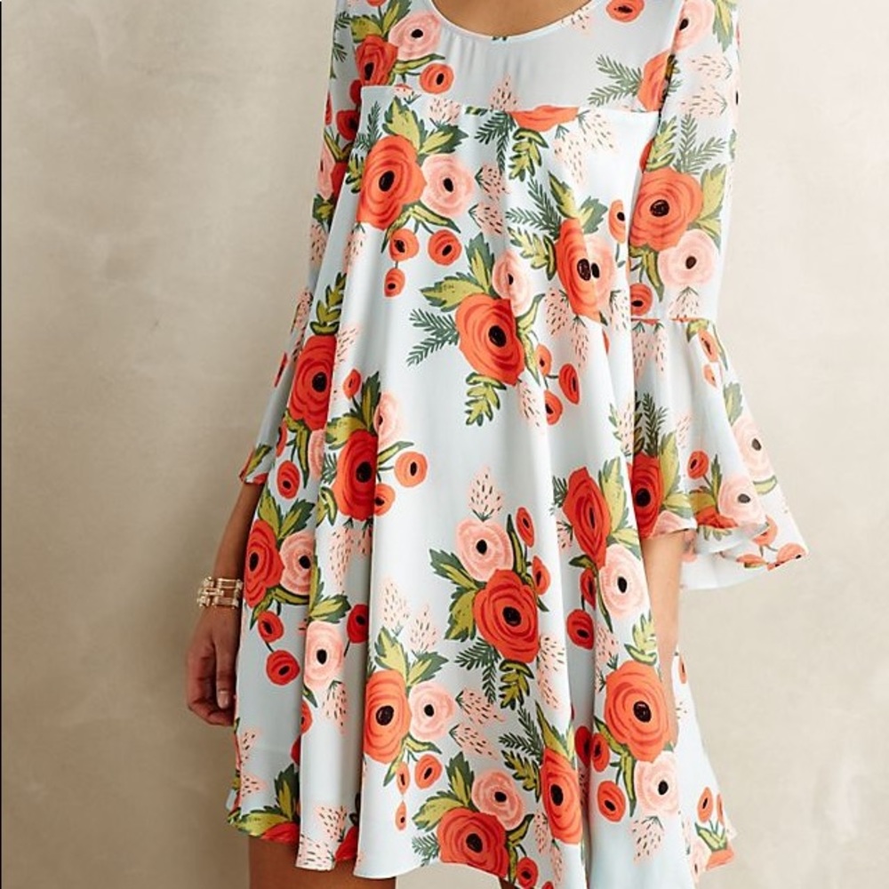Anthropologie x Rifle Paper Co.   Swing Dress